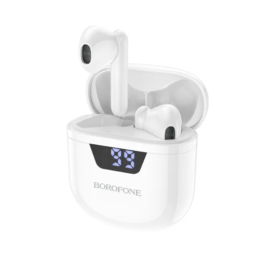 Borofone BW05 Pure Tone TWS Bluetooth fülhallgató fehér - 7