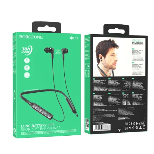Borofone BE59 Rhythm Bluetooth fülhallgató fekete - 2