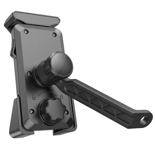 Borofone BH79 kerékpár/motor telefontartó fekete - 2