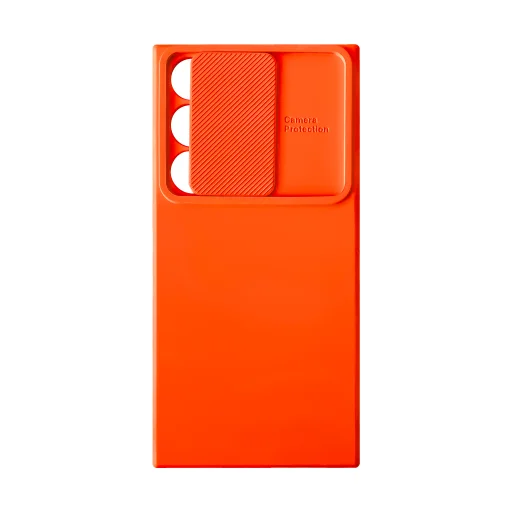 Samsung Galaxy S23 Ultra Camshield Soft tok narancs színben - 1