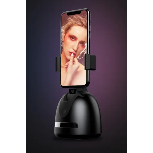 Telefontartó automatikus arckövetéssel 360 fokban P2S fekete - 3