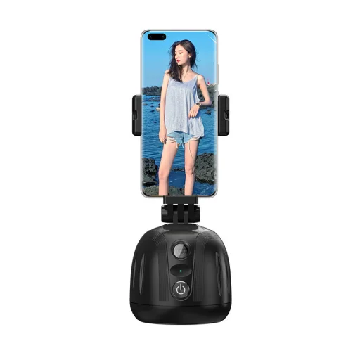 Telefontartó automatikus arckövetéssel 360 fokban P5 fekete - 5