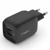 Belkin BoostCharge Pro 65W PD 3.0 PPS Dual USB-C GaN hálózati töltő adapter fekete (WCH013vfBK) thumbnail