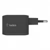 Belkin BoostCharge Pro 65W PD 3.0 PPS Dual USB-C GaN hálózati töltő adapter fekete (WCH013vfBK) thumbnail