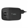 Belkin BoostCharge Pro 65W PD 3.0 PPS Dual USB-C GaN hálózati töltő adapter fekete (WCH013vfBK) thumbnail