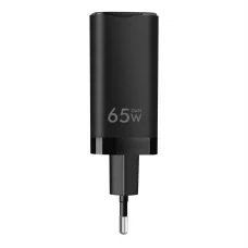 Tactical FlashBang GaN hálózati töltő adapter 65W fekete