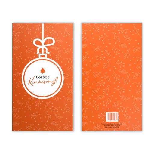 Ajándékdoboz ''Boldog Karácsonyt'' felirattal 180x100x30mm - 2
