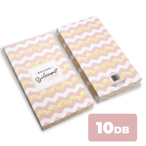 10db Ajándékdoboz ''Boldog Szülinapot'' felirattal 180x100x30mm - 1