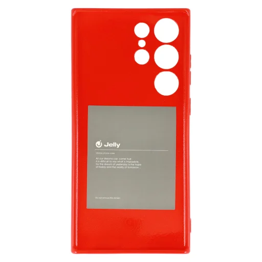 Samsung Galaxy S23 Ultra Jelly szilikon tok piros - 5