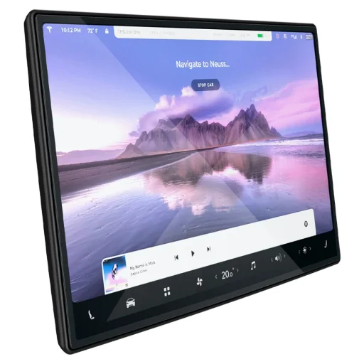 Tesla Model X 2022/ Model S 2021 Spigen Glas.TR EZ Fit kijelzővédő üvegfólia + felhelyezőkeret - 7