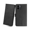 Xiaomi Redmi A1 mágneses PU bőr fliptok kártyatartóval fekete Alphajack thumbnail