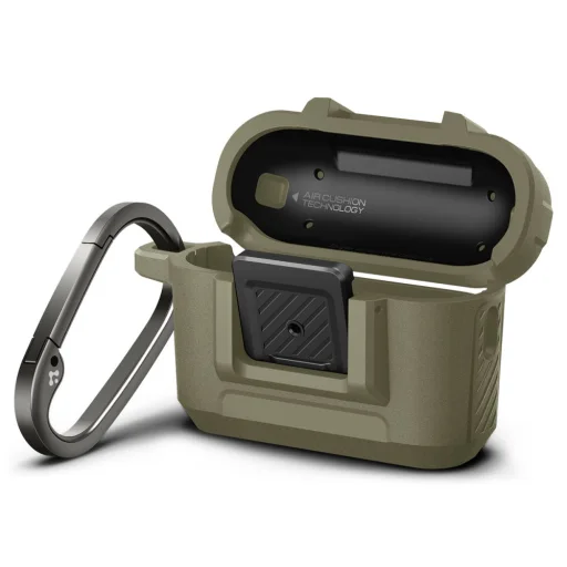 Spigen Lock Fit puzdro pre Airpods Pro 1/2 Vintage Khaki (ACS05911) - 5