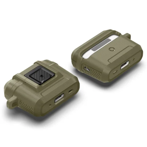 Spigen Lock Fit puzdro pre Airpods Pro 1/2 Vintage Khaki (ACS05911) - 2