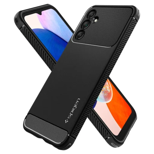 Samsung Galaxy A14 4G/5G Spigen Rugged Armor tok matt fekete - 3