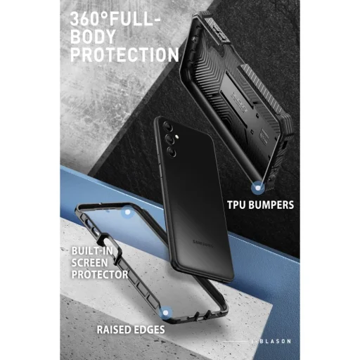 Samsung Galaxy A14 4G/5G Supcase IBLSN Armorbox tok fekete - 8