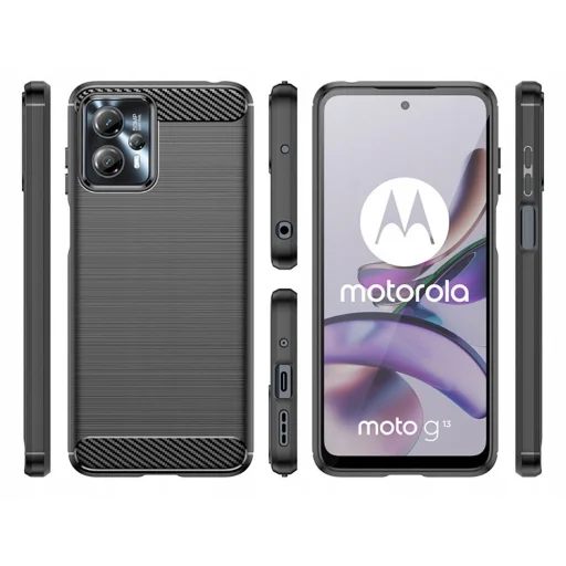 Motorola Moto G13/G23 Tech-Protect TPU Carbon mintás tok fekete - 4