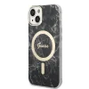 iPhone 14 Guess BUGUHMP14SHMEACSK Marble MagSafe kompatibilis hátlap + vezeték nélküli töltő fekete - 9
