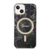 iPhone 14 Guess BUGUHMP14SHMEACSK Marble MagSafe kompatibilis hátlap + vezeték nélküli töltő fekete - 2