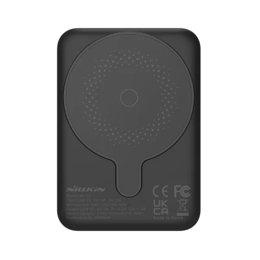 Nillkin NKT21 PowerStone mágneses Powerbank 5000mAh 15W fekete - 8