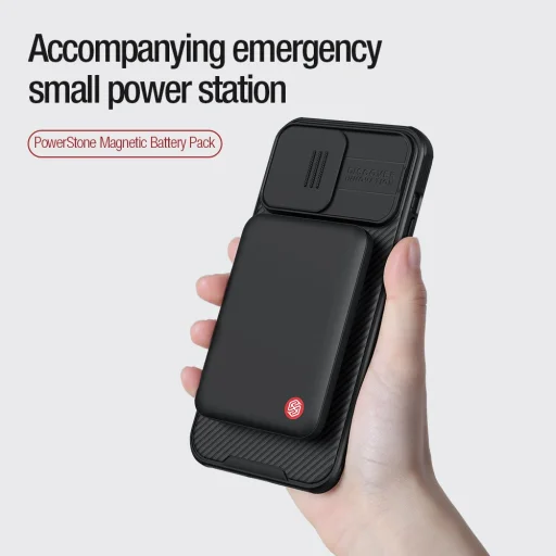 Nillkin NKT21 PowerStone mágneses Powerbank 5000mAh 15W fekete - 5