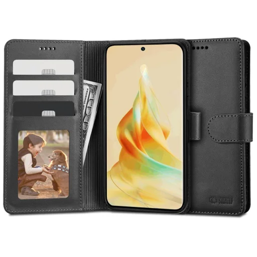 Oppo Reno 8T Tech-Protect Wallet fliptok fekete - 1