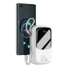 Baseus Qpow Pro Powerbank 20000mAh USB + TYP C - PD 22,5W Type C kábellel fehér - 10