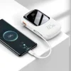Baseus Qpow Pro Powerbank 20000mAh USB + TYP C - PD 22,5W Type C kábellel fehér - 3