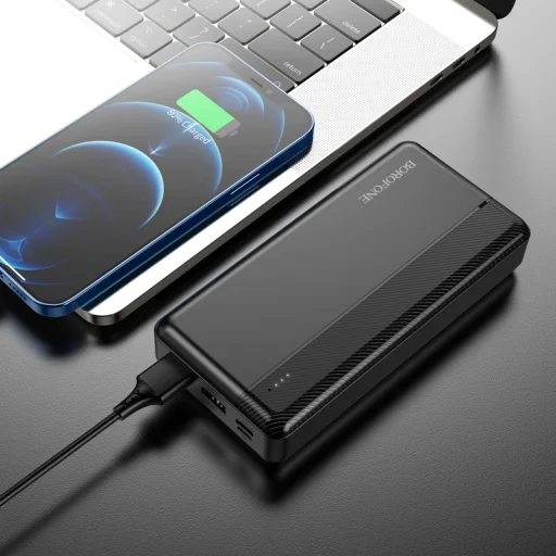 Borofone BJ24A Powerbank 20000mAh 2xUSB fekete - 3