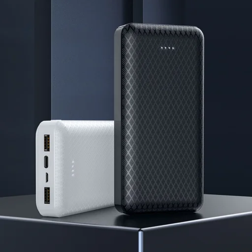 Borofone BJ3A Minimalist Powerbank 20000mAh 2xUSB fehér - 2
