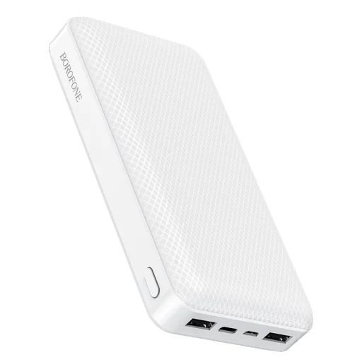 Borofone BJ3A Minimalist Powerbank 20000mAh 2xUSB fehér - 4
