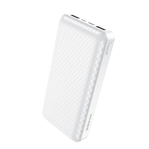 Borofone BJ3A Minimalist Powerbank 20000mAh 2xUSB fehér - 1