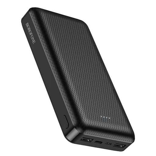 Borofone BJ3A Minimalist Powerbank 20000mAh 2xUSB fekete - 3
