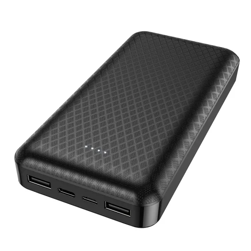 Borofone BJ3A Minimalist Powerbank 20000mAh 2xUSB fekete - 5