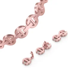 Apple Watch 42/44/45 mm Karkötő óraszíj design 3 rózsaszín