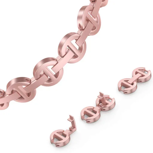 Apple Watch 42/44/45 mm Karkötő óraszíj design 3 rózsaszín - 1