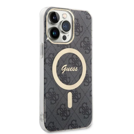 iPhone 14 Pro Guess BUGUHMP14LH4EACSK 4G MagSafe kompatibilis hátlap + vezeték nélküli töltő fekete - 3
