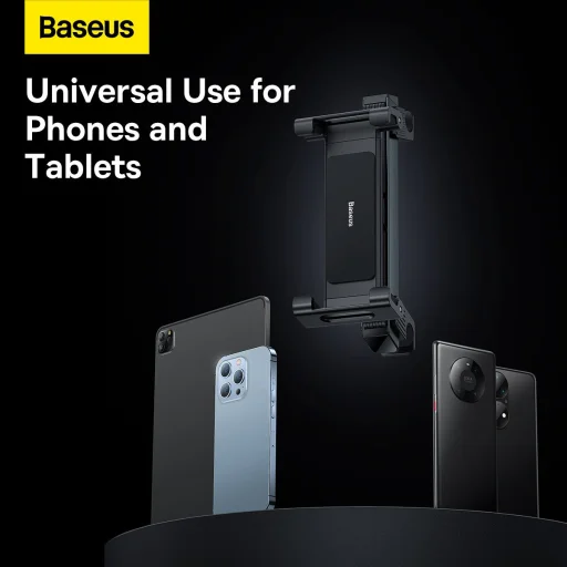 Baseus  JoyRide Pro fejtámlára helyezhető autós telefon/táblagép tartó fekete (SUTQ000001) - 4