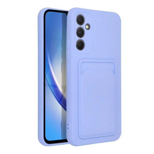 Samsung Galaxy A34 5G Card Case Szilikon tok hátlapi kártyatartóval lila - 3