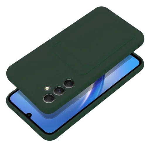 Samsung Galaxy A34 5G Card Case Szilikon tok hátlapi kártyatartóval zöld - 10