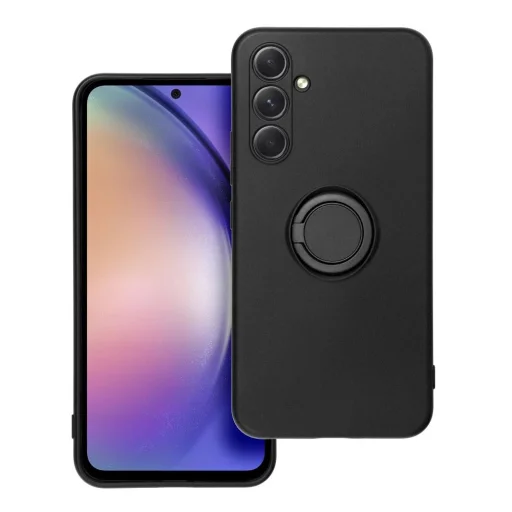 Samsung Galaxy A54 5G Forcell Szilikon ring tok fekete - 12