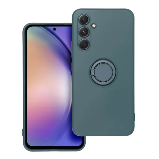 Samsung Galaxy A54 5G Forcell Szilikon ring tok zöld - 5