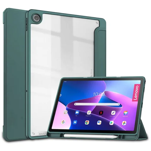 Lenovo Tab M10 Plus 10.6 3rd grn TB125/TB128 Tech-Protect SC Pen Hybrid tok zöld - 1