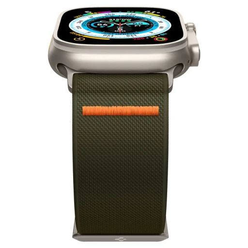 Apple Watch 4/5/6/7/8/9/SE/Ultra (42/44/45/49 mm) Spigen Fit Lite óraszíj khaki - 4