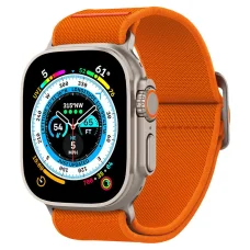 Apple Watch 4/5/6/7/8/9/10/11/SE/Ultra (42/44/45/49 mm) Spigen Fit Lite óraszíj narancs