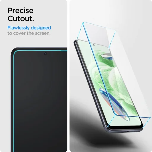 Xiaomi Redmi Note 12 5G/Poco X5 5G Spigen Glas.TR Slim kijelzővédő üvegfólia 2db - 9