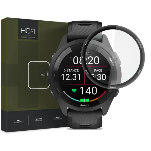 Garmin Forerunner 265S Hofi Pro+ Hybrid temperált üvegfólia fekete - 1