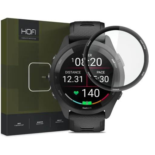 Garmin Forerunner 265 Hofi Pro+ Hybrid temperált üvegfólia fekete - 1