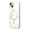 iPhone 14 Guess BUGUHMP14SHMEACSH Marble MagSafe kompatibilis hátlap + vezeték nélküli töltő fehér - 2