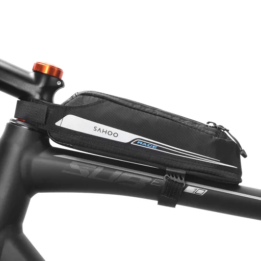 Biciklitáska / kerékpártáska cipzárral 0.4L fekete (SAHOO 121343-SA) - 3