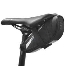 Biciklitáska / kerékpártáska cipzárral 0.6L fekete (SAHOO 131432-SA)